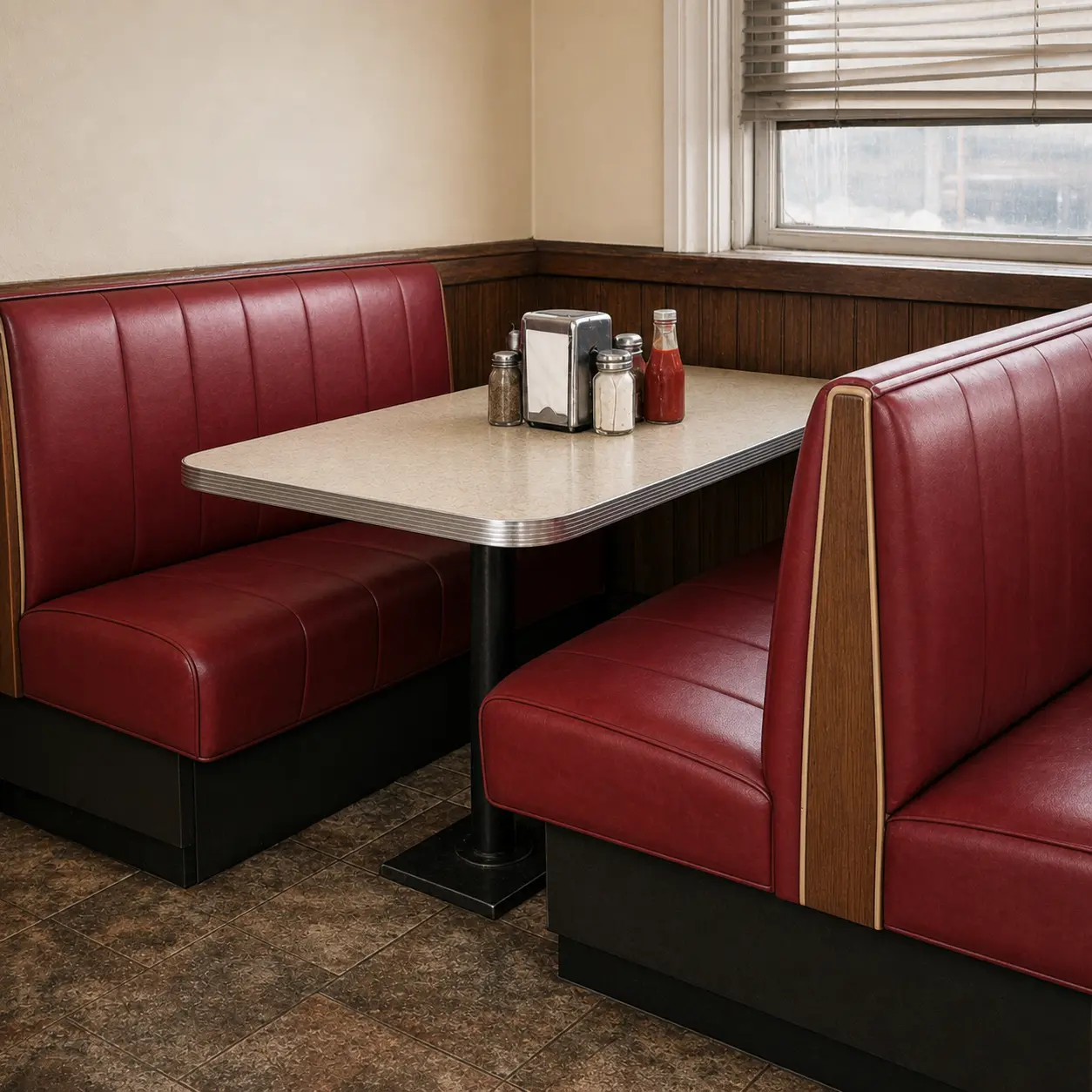 Booth after repair